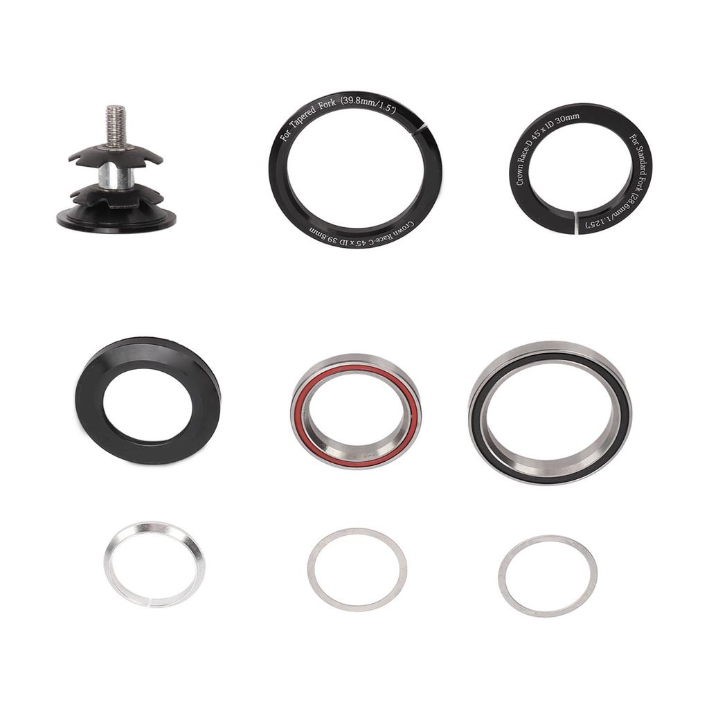 Bike Bearing Headset Aluminum Alloy 41.842?52mm Bicycle Tapered Tube Headset for Mountain Road Bike