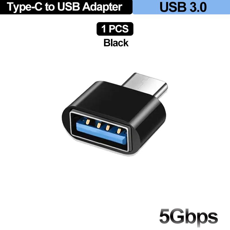 For Mobile Phone USB Female to Type C Male Adapter OTG 15.5CM Long Cable For Samsung S20 Huawei OTG Data Cable Converter