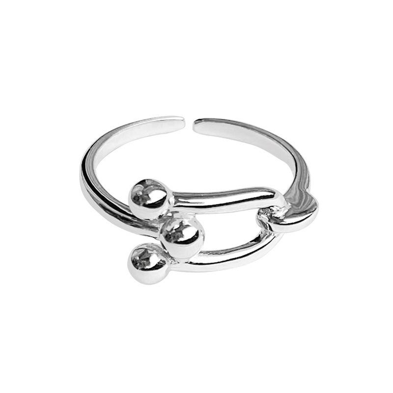 925 Silver Jewelry Personality Classic Horseshoe Finger Rings for Women Wedding Party Jewelry For Girls Friend Gift