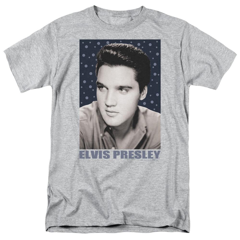 

26 Elvis Presley Blue Sparkle T Shirt Mens Licensed The King Tee Sport Gray Unisex T-Shirt XXXL