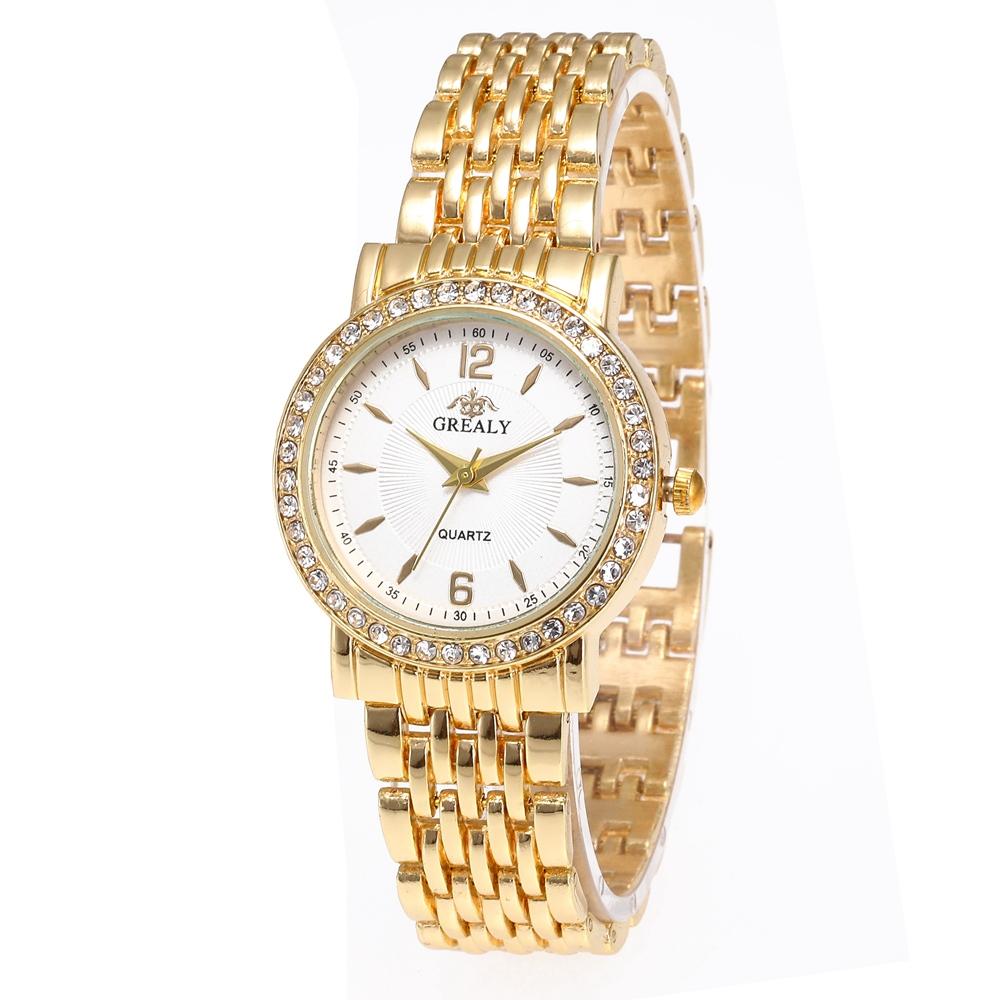 New Fashion Women Watches Casual Men Wristwatch Rhinestone Ladies Quartz Watch Stainless Steel Relogio Feminino Lady Clock Hours