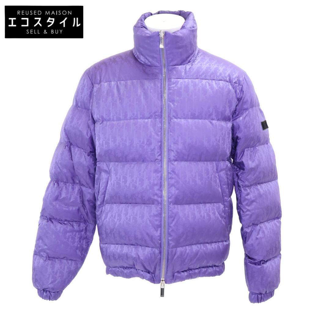 Dior Domestic Regular 19AW 943C449A4462 Oblique Technical Jacquard Down Jacket 44 purpleUsed