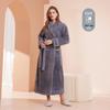 Mens & Womens Luxurious Extra Long Fleece Bathrobe - Thick, Plush, Plus Size Autumn/Winter Pajamas for Couples