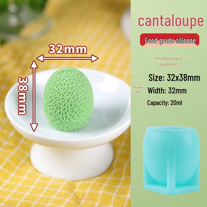 3D Mini Fruit Popsicle Mold - Mango, Peach, Lychee, Strawberry, Cantaloupe, Orange