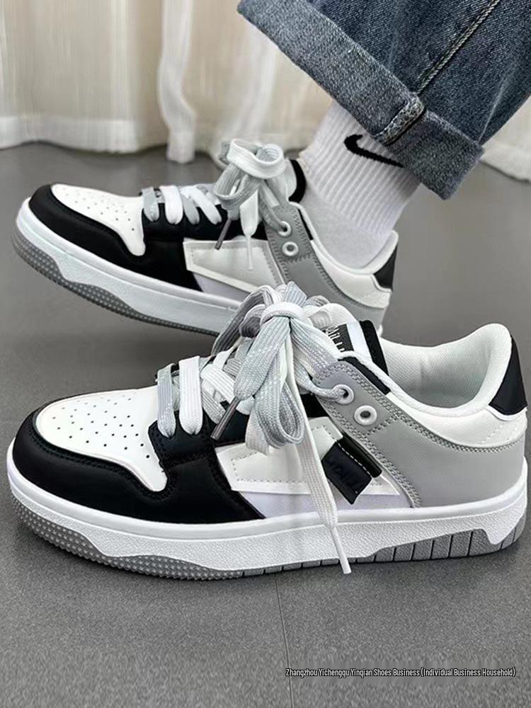 American Style Black Skate Shoes: Versatile, Breathable, Casual Sneakers for Men & Women