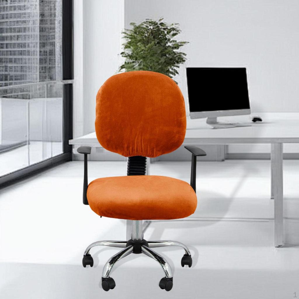 Computer Chair Cover, Office Seat Split Stretch Backrest