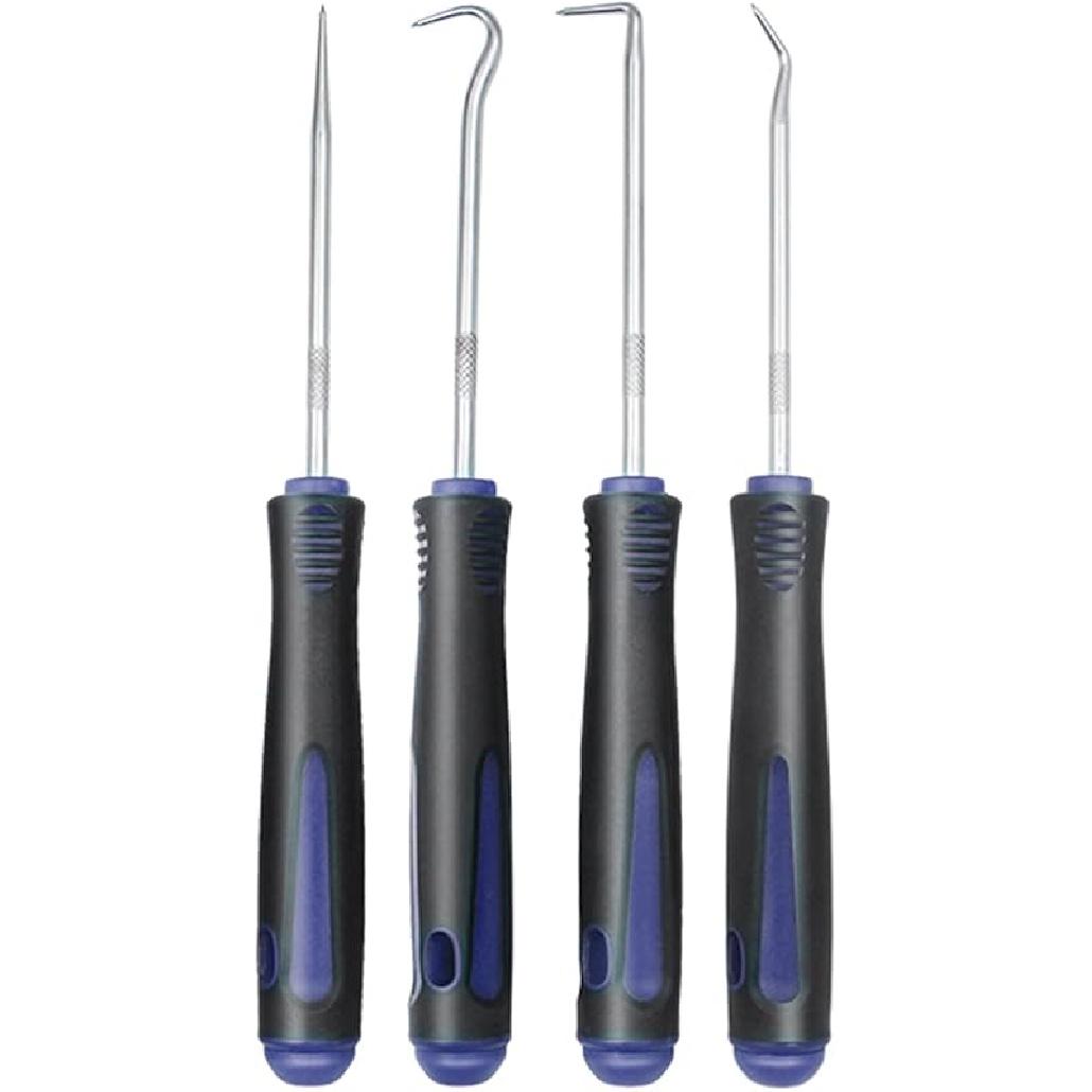 Набор съемников Wetado, Автомобильный набор крючков, Набор из 4 шт. съемников для авто, для масляных уплотнений/уплотнительных колец, Мини-крючки, Съемник