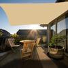 Tecido de Sombra para Exterior Resistente a UV Respirável Resistente ao Vento Tecido HDPE Cobertura de Proteção Solar para Deck com Argola D de Aço Inoxidável