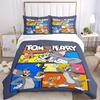 3pcs Tom and Jerry Bedding Set Includes Quilt Cover and Pillowcases, Suitable for All Seasons F094