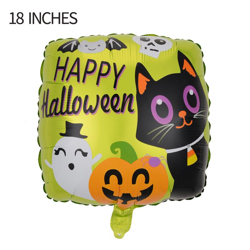 Halloween Party Aluminum Film Balloon Happy Halloween Happyhalloween Atmosphere Arrangement Alien