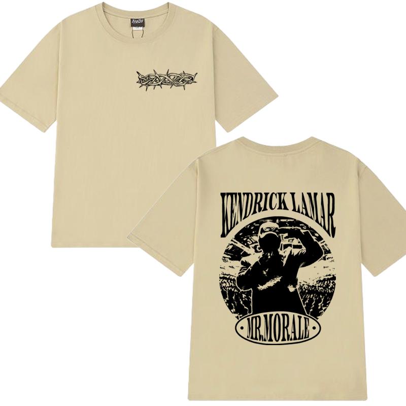 Hot Rapper Kendrick Lamar Tour Graphic T shirt Men Women vintage Hip Hop streetwear Unisex 100% Cotton short sleeve T-shirts