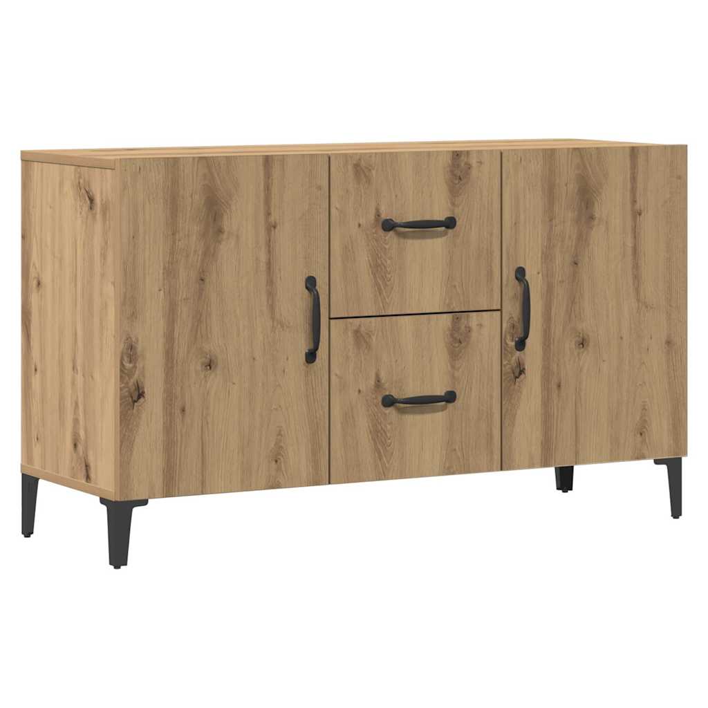 Vidaxl Komoda, Dąb Artisan, 100X36X60 Cm, Materiał Drewnopochodny