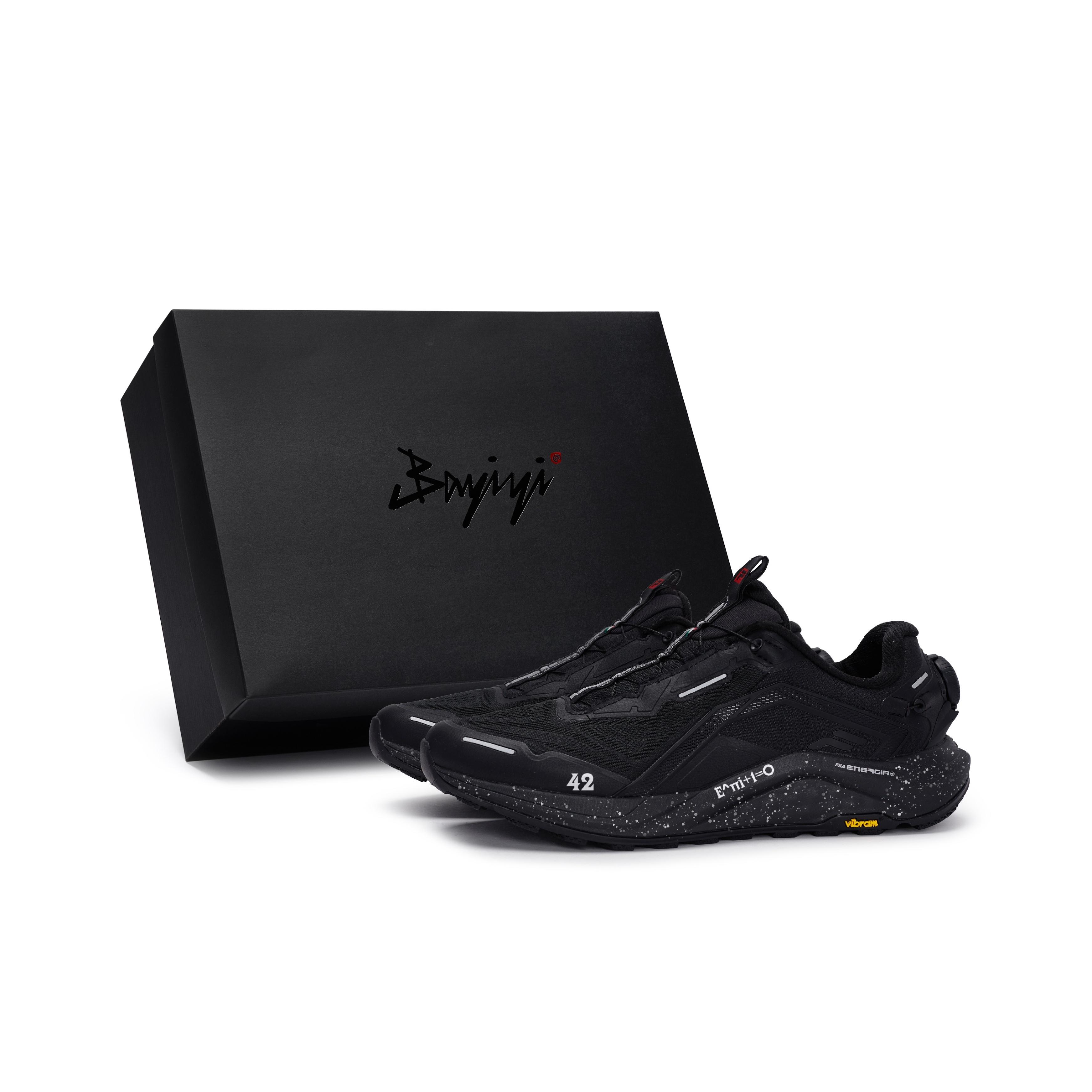 FILA BOA WOLF Slip Resistant Abrasion Resistant Low top Running Shoes Unisex Black White A12M441223FBK(Team80-SBOX) 41