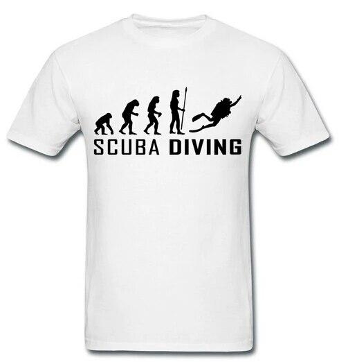 

Новая футболка унисекс с короткими рукавами на заказ, футболка Evolution Scuba, унисекс, хлопковая футболка большого размера, футболки в стиле хип-хоп, топы 3XL