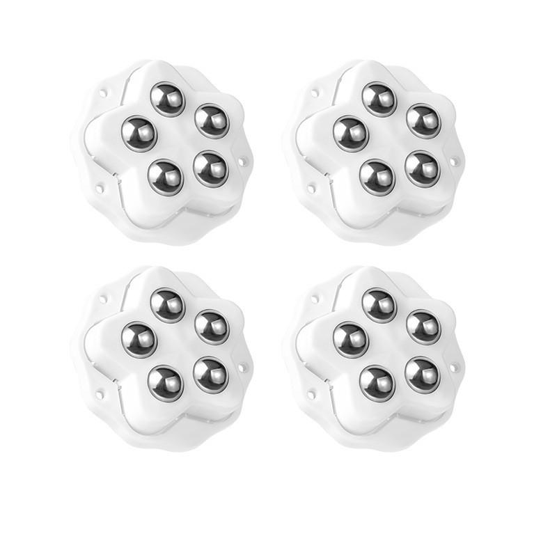 

4Pcs Self Adhesive Caster Wheels Super Load-bearing 5 Beads Universal 360° Rotating Wheels For Home Appliances Storage Boxes