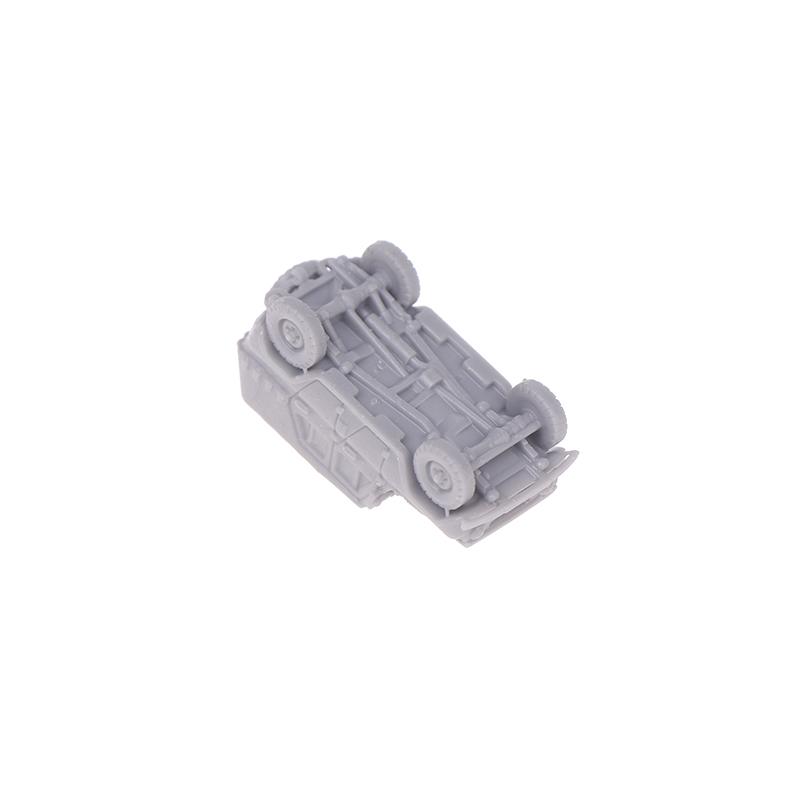 1 Pcs 1/144 Scale Uaz-469 4X4 Light Utility Gray Vehicle Model Kit 3D Printing Scale Model Jeep Model