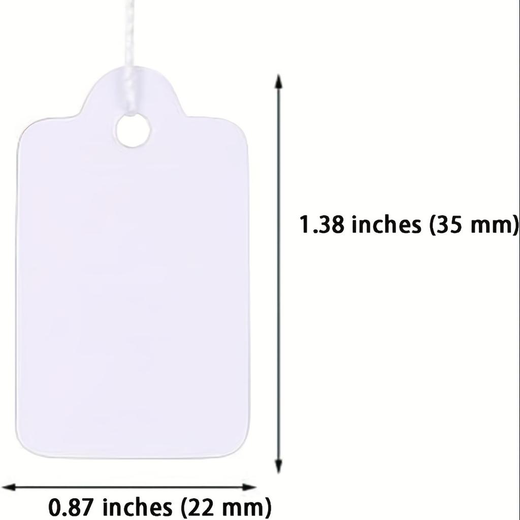Marking Tags Price Tags Price Labels Display Tags with String Attached Marking Strung Tags Writable Tags Display Label for Product Jewelry Clothing Ta