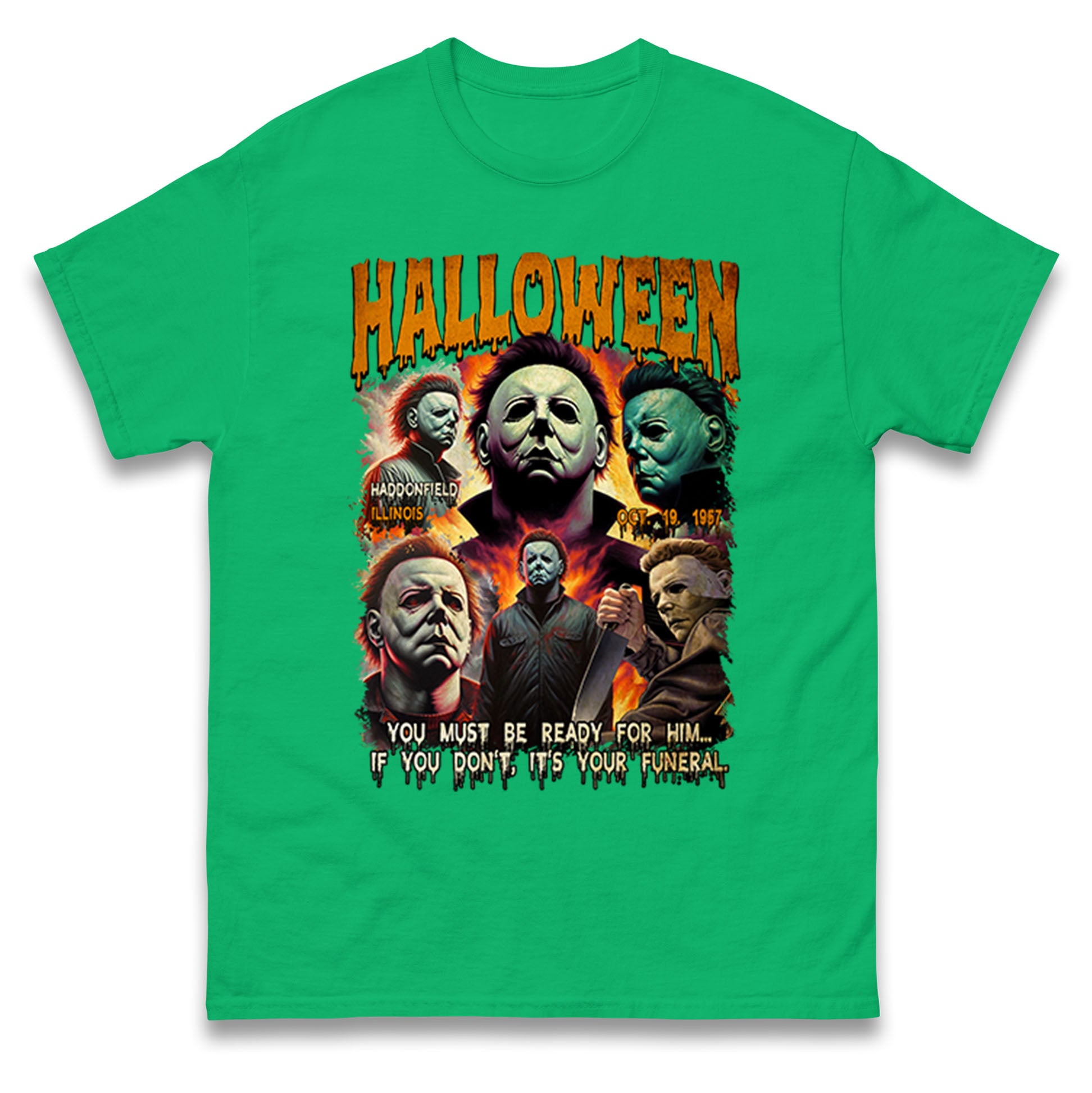 Michael Myers Horror Halloween Bootleg Mens T Shirt Womens Tops Tees XL