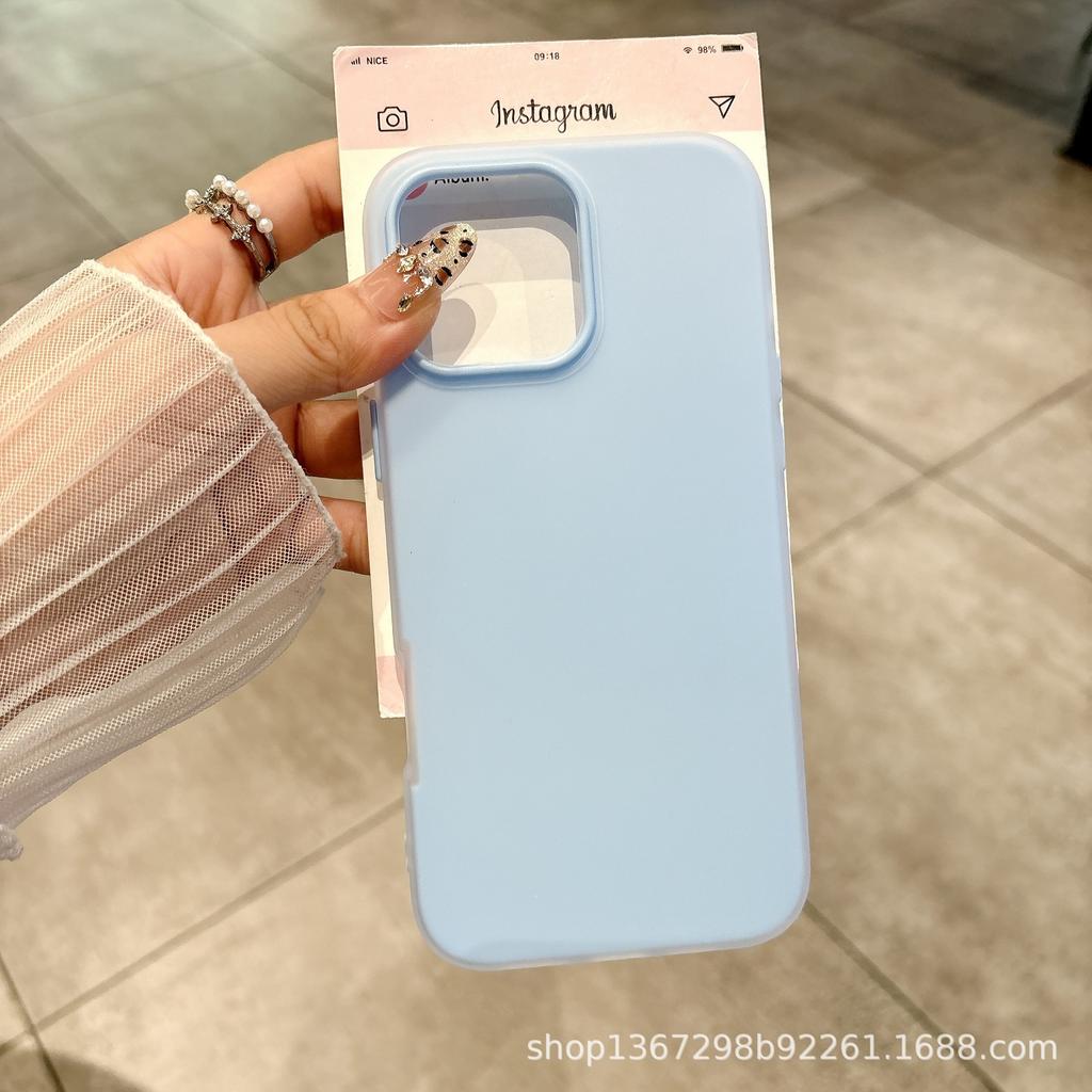 Candy Macaron Jelly Apple 17/16promax Mobile Phone Case iPhone15 Skin Sense 14 Frosted Air Case