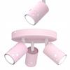 Children's Ceiling Lamp Flush Mount Spotlight for a Girl Led Gu10 Hearts Pink