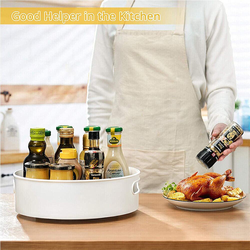 Organizer Tray Pantry Kitchen Turntable Rotation Storage Cosmetics Seasoning