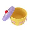 Cotton Rope Desktop Organizer Basket with Lid Handwoven for Storing Stationery and Cosmetics Bedroom Storage Solution