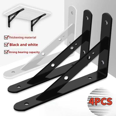 Tripod Heavy Duty Cold Rolled Steel Support Wall Mounted Bench Table Stand Bracket Bookshelf Furniture Hardware Wall Support