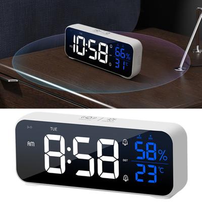 1 Set Alarm Clock 12/24 Hours Switch Awaken 2 Groups Alarms Convenient Nordic Simple Digital for Home