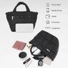 Nylon Tote Bag Detachable Strap Shoulder Bag Adjustable Puffer Bag  Work
