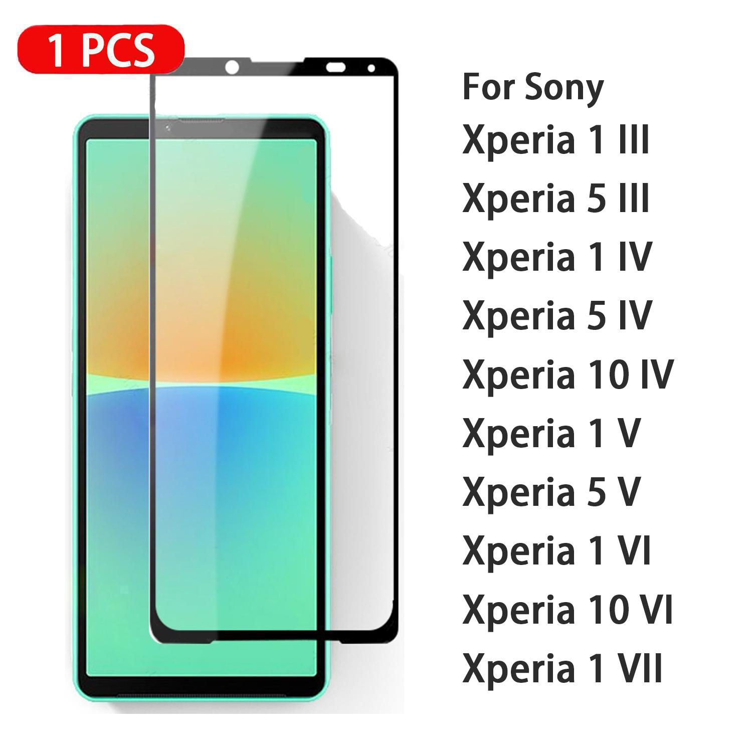 

1 шт. Для Sony Xperia 1 5 10 II III IV V VI VII Стекло Полное покрытие Защитная пленка для экрана Закаленное стекло Sony Xperia 5 IV