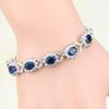 Modisches Kristall-Edelstein-Armband Temperamentvolles Elegantes Charm-Armband Schmuckgeschenk für Frauen