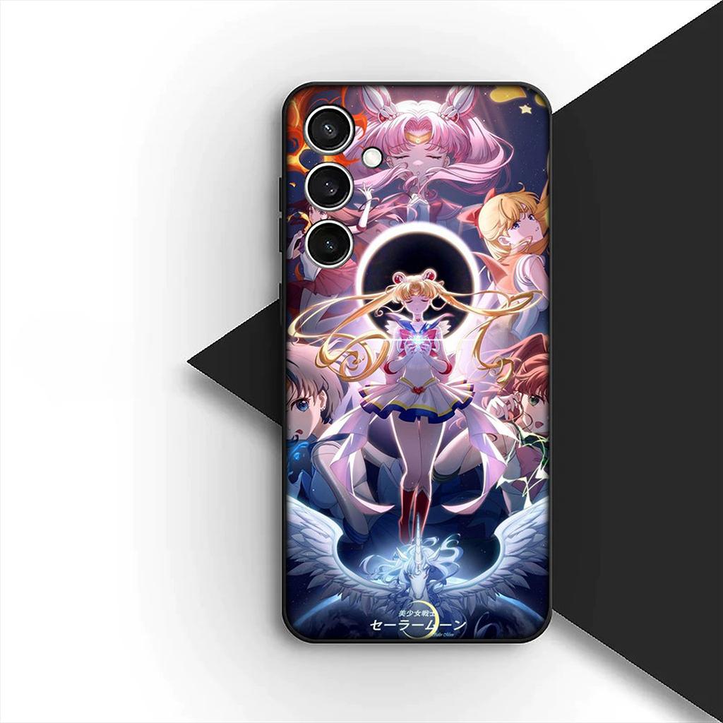 Cover for Samsung Galaxy S20 S22 S21 FE Ultra Plus A07 A17 A15 A16 A25 A57 A37 Phone Case Cartoon S-Sailors Anime Moons Girl