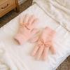 Cute Sweet Bow Plush Gloves Cold-Proof Gloves Student Winter Warm Five-finger Gloves Women Fashion Accessories Christmas Gifts