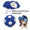 Puppy Teething Sound Ball Interactive Dog Toy Latex Rugby Series Boredom Relief Teeth Cleaning Indoor Outdoor Play Dog Toy Pet Supplies