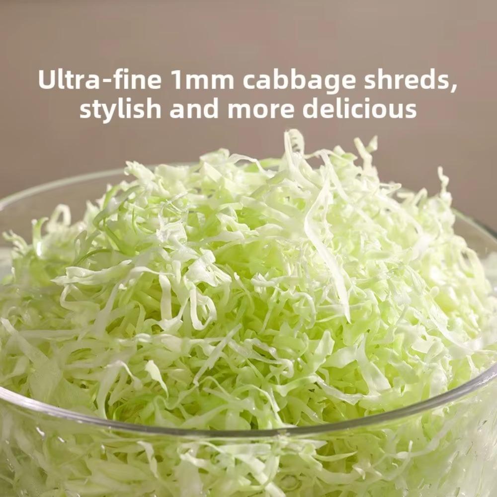 Ultra-Fine Vegetable Slicer & Shredder for Salad, Cabbage, Carrot - Multi-Purpose Kitchen Gadget, Food Chopper for Home & Dining