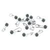 20Pcs Fishing Line Sinker Lock Snaps Fishing Clips Small Mini Design Easy To Carry Freshwater Stainless Steel Snaps Fishing Tackle