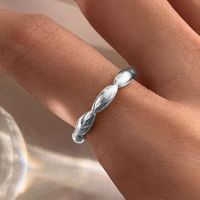 Stainless Steel Adjustable Retro Cross-border Street Style Women's Ring