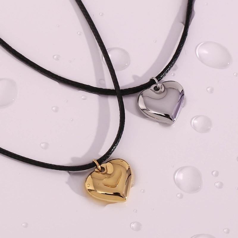Fashion Neck Jewelry Heart Shape Pendant Necklace Chain Necklaces Rope Necklaces Alloy Material for Party Daily Wear