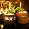 Ceramic Hawaii Tiki Mugs Funny Cup Creative Cocktail Glasses Beer Glass Martini Glasses Beverage Mugs Coffee Cup Gift for Men