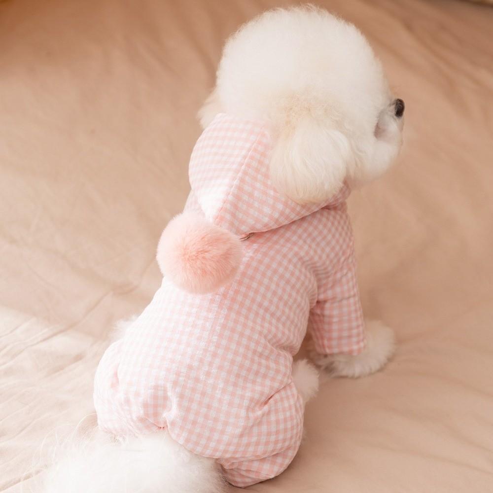 Thicken Winter Warm Dog Clothes Four Legged Dog Jumpsuit Dog Bodysuit Dog Cotton Jacket  Daily Wear