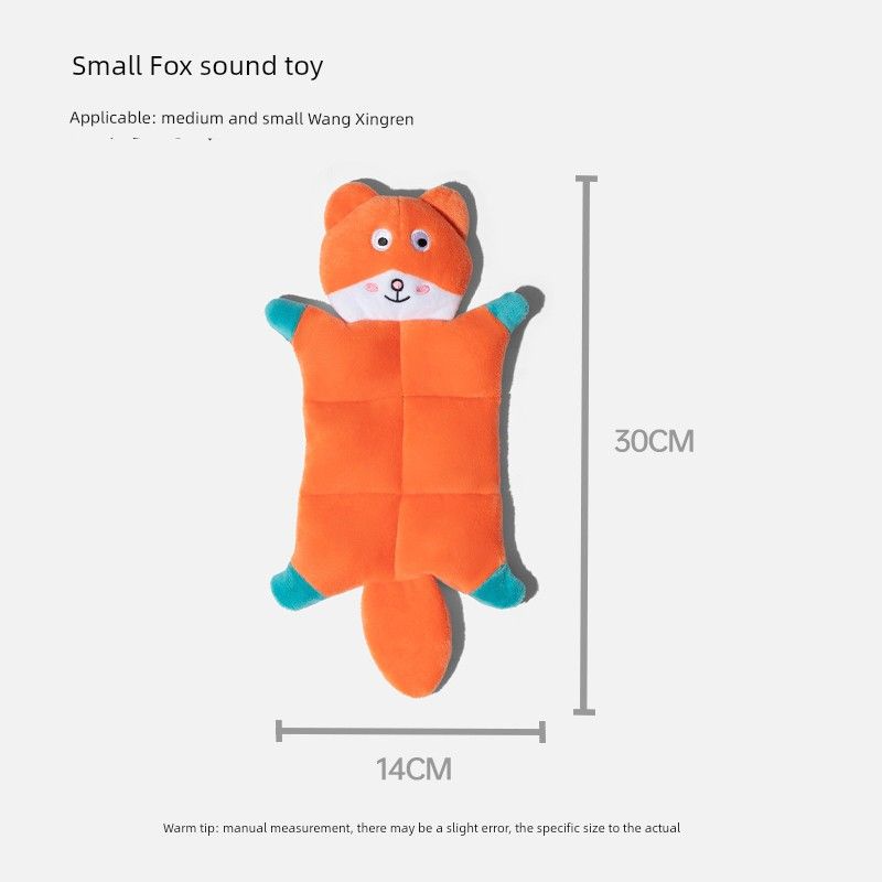 

План щенка Звуковая игрушка для собаки Само-Привет Облегчающий Душный Удобный Гаджет Средняя Большая Собака Кукла Молярные Зубы Очистка Товары для домашних животных Little Fox