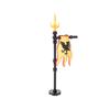 Medieval Army Empire Flag and Flagpole Set - Knight Building Blocks with Cloak and Weapon Bricks