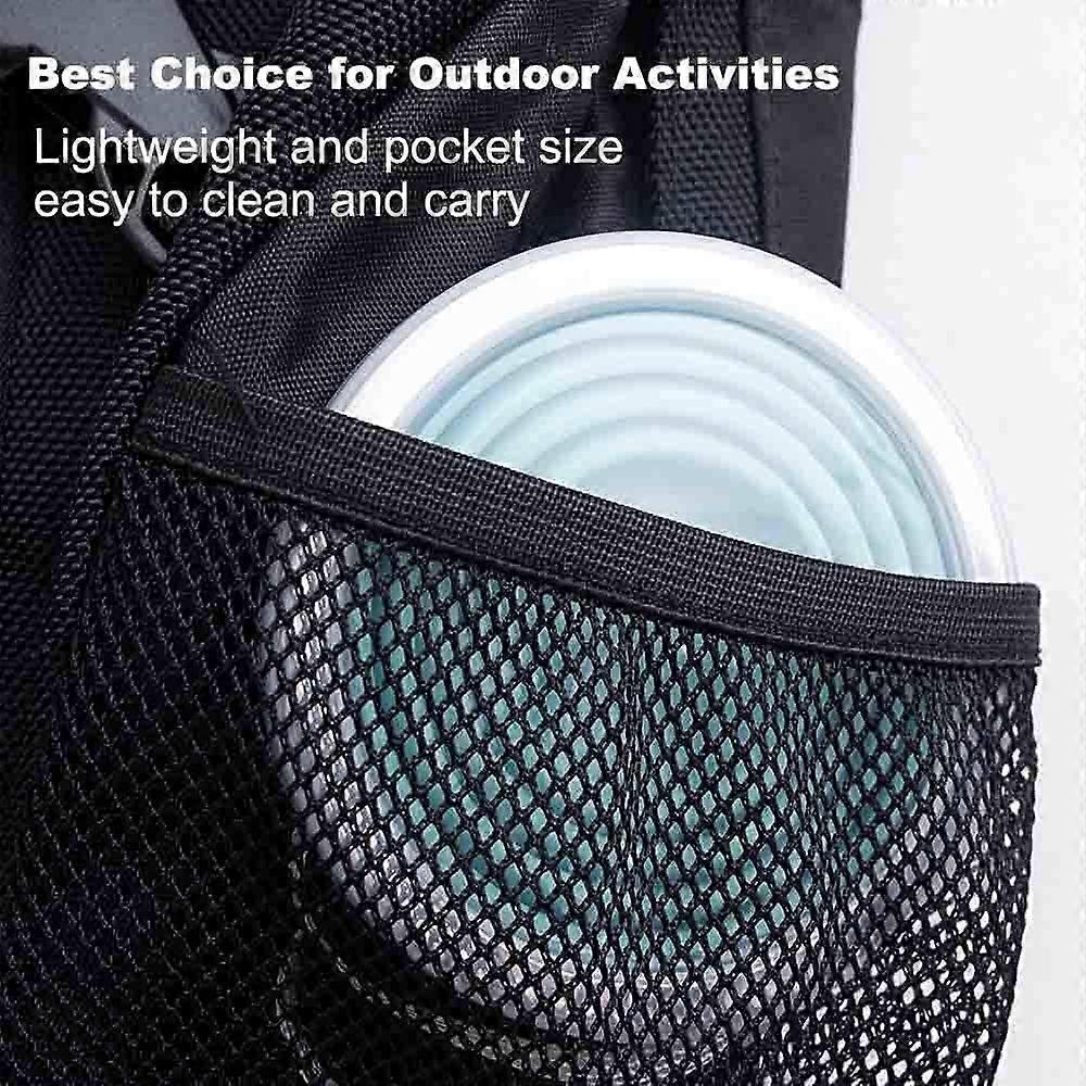 Collapsible Silicone Cup, Reusable Portable Silicone Cup Set with Airtight Lid, BPA Free Collapsible Travel Mug for Picnic, Camping, Hiking, Traveling