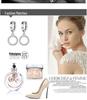 Silver-Plated Triangle Star Earrings with Micro-Paved Zirconia - Cute Women’s Ear Cuffs and Clips Jewelry