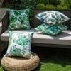 Tropical Plant Waterproof Outdoor Cushion Cover for Garden Furniture Cushions Seat Bench