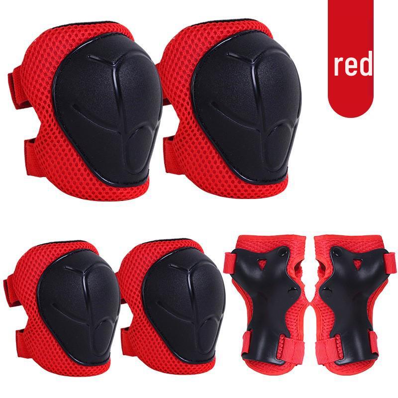 Kids' 6-Piece Protective Gear Set for Skating, Cycling, Skiing & Balance Biking - Thickened Knee Pads & Wrist Guards