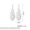 Women's Light Luxury Design Elegant Geometric Oval Long Water Droplet Earrings Fashionable And Versatile Niche Design Earrings