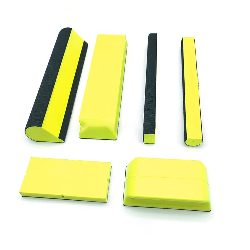 7Pcs DIY Set Foam Flexible PU Sanding Block Hook And Loop Hand Polish Block Disc Hand Sanding Pad For Car Polishing Tool