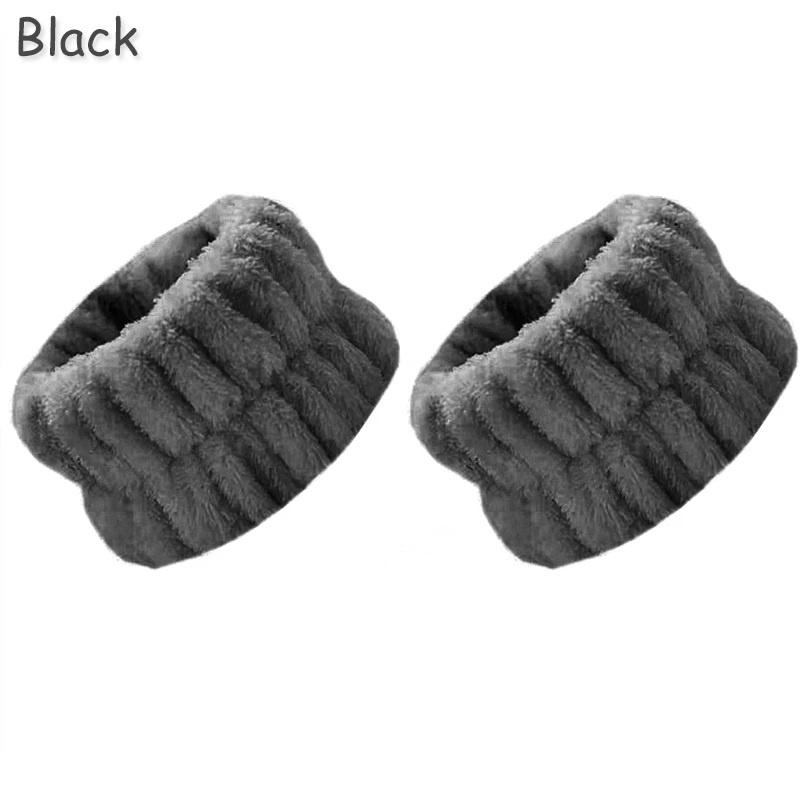 2PCS Spa Wrist Washband Reusable Soft Microfiber Wash Towel Band Wristbands for Women Washing Face Absorbent Wrist Sweatband