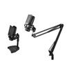 Arm Stand Mic with Sturdy Desk Clamp Adjustable Foldable Desktop Suspension